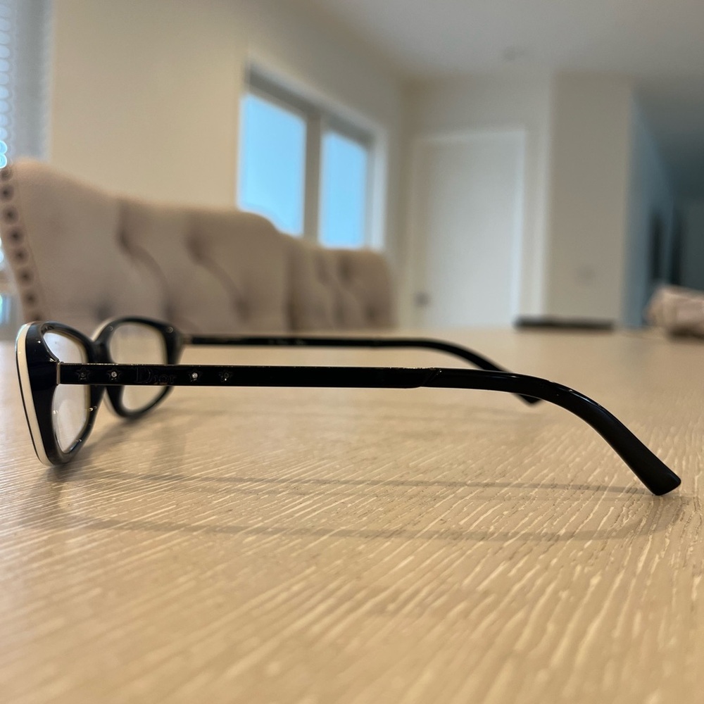 Vintage Christian Dior Black & White Reading Glasses Women’s - Picture 3 of 8